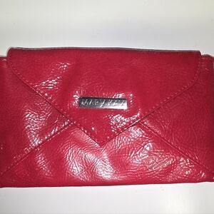 New Mary Kay Red Clutch Envelope Bag Soft Leather